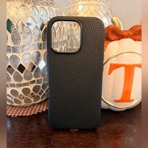 LOHASIC Black Leather Phone Case- iPhone 16 Pro